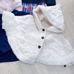 80〜90 女の子　冬物５点の画像