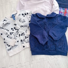 80〜90 女の子　冬物５点の画像