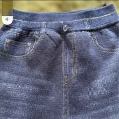 デニム風裏起毛パンツの画像