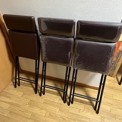 【新品】背付折り畳みイス 3脚セットの画像