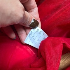 赤ロングドレス レッド Lサイズの画像