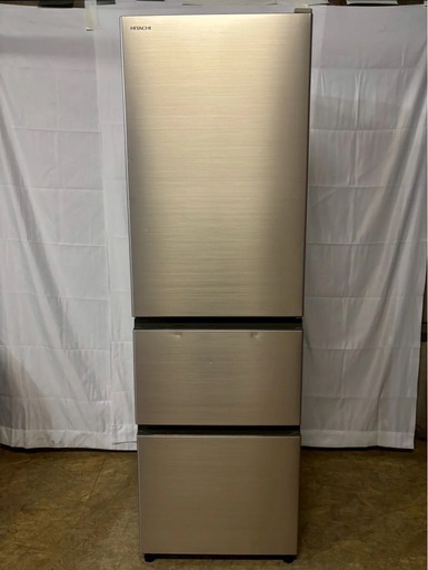 6ヶ月保証】日立3ドア冷蔵庫 R-V32NV 2021年製 315L (お宝電気市場
