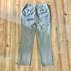 ユニクロ　感動パンツ　グレンチェック　グレー　ウエスト　73cm　ビジネス　仕事の画像