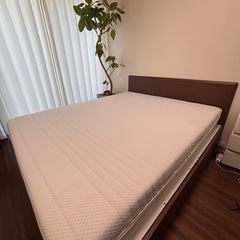 #クイーン#収納付きベッド#フレーム#マットレスセット#総額約14万円の画像