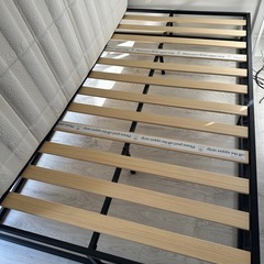 セミダブル ベッドフレーム 120cm スチール×すのこの画像