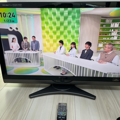 シャープ40インチテレビ、稼働確認済み