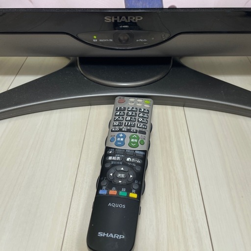 シャープ40インチテレビ、稼働確認済み