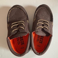 キッズ BREEZE　ブリーズ　靴　シューズ　ブラウン　16センチの画像