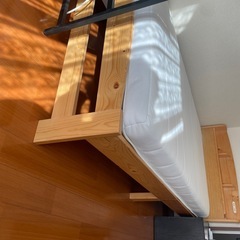 シングルベット　マットレス付きの画像
