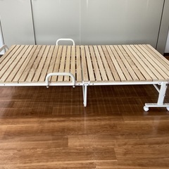 折りたたみスノコセミダブルベッド【町田市再生家具】　253063の画像