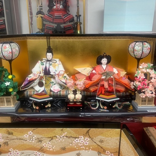新品　お雛様　親王飾り　間口80cm
