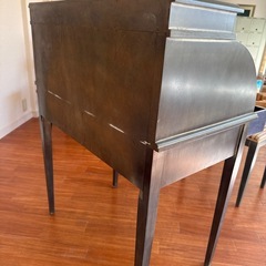 【売約済】【値下げ可、27日まで引取り限定】ロールトップ  ライティングビューロー デスク 机の画像