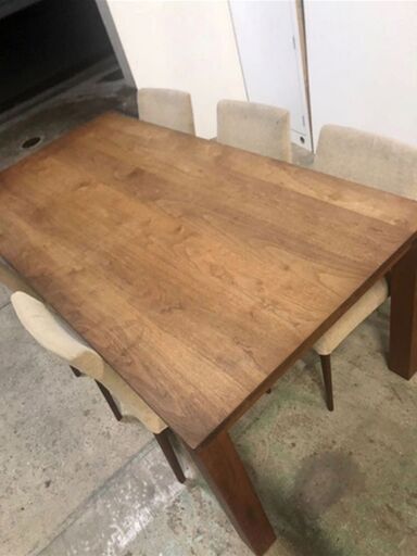 ACTUSアクタス】ダイニングテーブル＋チェア4脚セット♪幅180cm2/6