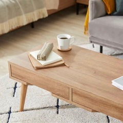 【北欧】引き出し付きセンターテーブルの画像