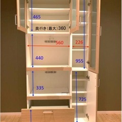 【1/25まで引き取り限定】食器棚／カップボードの画像