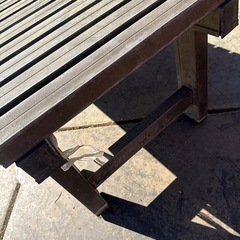 アルミ樹脂製ベンチの画像