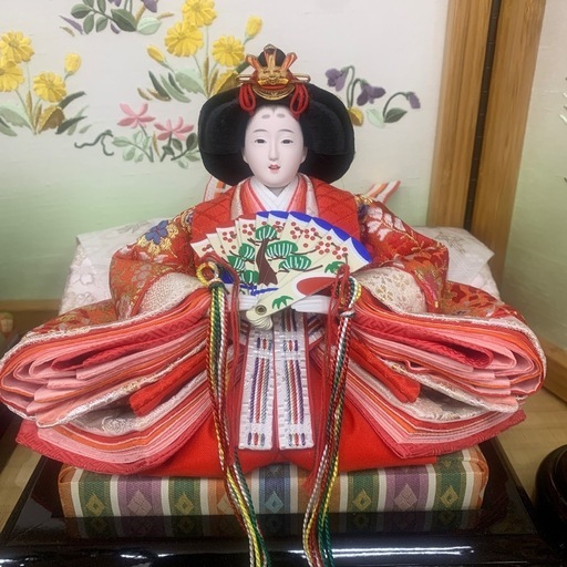 新品　お雛様　初節句に　間口65cm