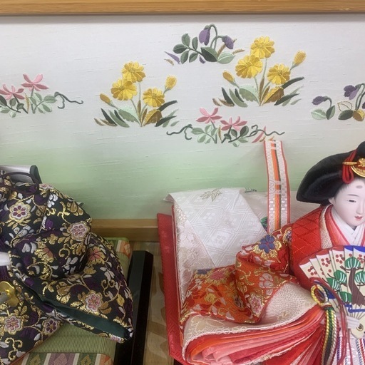 新品　お雛様　初節句に　間口65cm