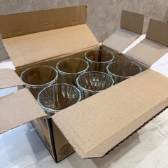 新品・未使用 ガラスコップ【6個入り】の画像