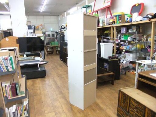 収納家具 ホワイト 幅45×奥42×高さ180㎝ キッチン収納 多目的棚 スリム 白 引出し 食品ストッカー 札幌市厚別区 厚別店