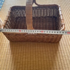 手付きカゴの画像