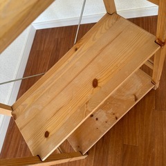 【売約済】【値下げ可、27日まで引取り限定】無印良品 パイン材シェルフの画像