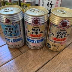 タカラ　酎ハイ　ハイボール6缶と松竹梅のお酒の画像