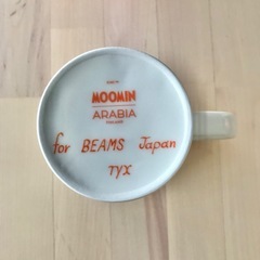 ムーミン　アラビア　ビームス　ハンドペイント　マグカップ　手描き　特別　温もりの画像