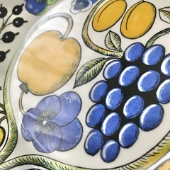 アラビア　パラティッシ　オーバル　プレート　21cm　カラー　旧ロゴ　廃盤　レアの画像