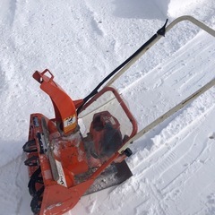 手押し　除雪機の画像