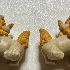沖縄 魔除け 親子シーサー 2体セットの画像