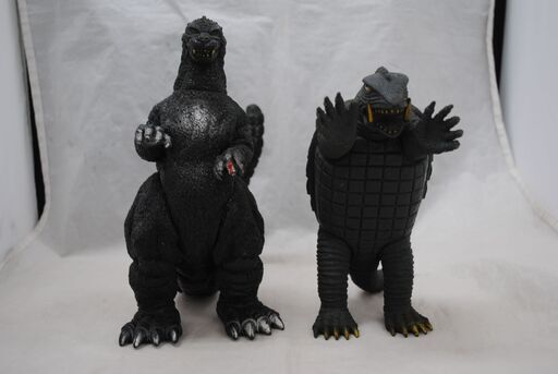 1925]当時物ゴジラガメラ硬質ソフビバンダイ2体セット (アント) 大牟田