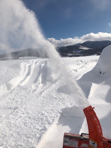 手押し　除雪機