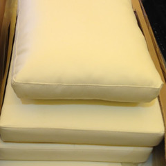 Hソファ【ラメール／ホワイト色】カウチソファ 収納型 フットレスト付き 要組立品 訳あり アウトレット品 ※定価68,990円の画像