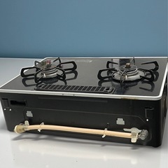 Paloma パロマ グリル付きテーブル ガスコンロ 都市ガス用 PA-A64WCK-L 2021年製  全口センサー搭載 ラクックグラン付属 取扱説明書付き 中古品販売 1Cの画像