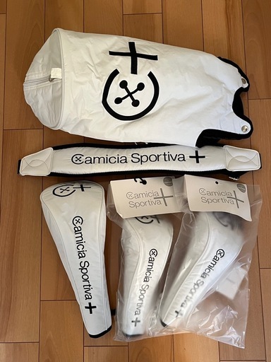 【レア Camicia Sportiva+】カミーチャスポルティーバ プラス キャディバッグ 軽量スタンド ヘッドカバー３個付