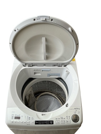 SHARP シャープ 電気洗濯乾燥機　8kg 2021年製　インバーター搭載　100V ES-TX8E-W