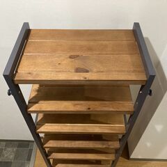 クオリアル 木製シューズラック(7段) 定価11,990円の画像