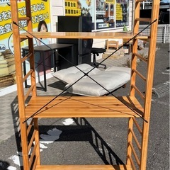 【中古品】ウッドラック フリーラック ４段 木製 収納家具 オープンラック 生活家具の画像