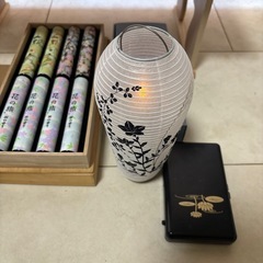 仏具　セット　線香　お盆　提灯　ほうろく　の画像