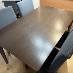 【ニトリ】ダイニングテーブル&チェア4脚セットの画像