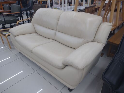 ★「ジモティを見た」で5％OFF★?大塚家具?2Pソファ?2Pワイド?NO.3472