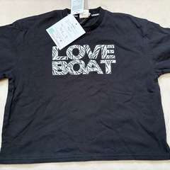 【新品】LOVE BOAT  Tシャツ  BLACK　100 の画像