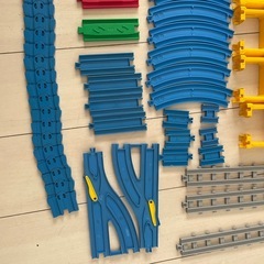 プラレール レール　橋脚　駅の画像