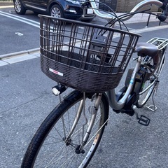 YAMAHA with  電動アシスト自転車 シルバー色の画像