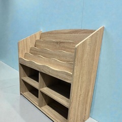 LOWYA ロウヤ 絵本棚 マガジンラック スリム 子ども用シェルフ ランドセルラック 教科書 収納 幅90cm 中古品販売　1Cの画像