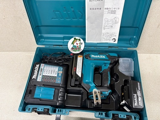 ?【電動工具】入荷！makita 18V充電式ピンタッカ セット PT353DRG 2-2 【色々あります！地域最大! 電動工具高価買