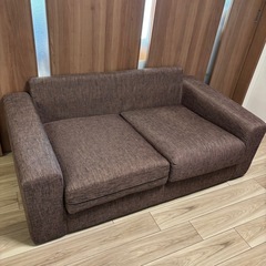 【ニトリ Nポケット】ヘッドレスト付き2人掛けソファーの画像