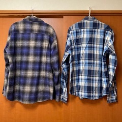 ★最終値下げ　メンズ　チェック柄シャツ4枚セットの画像