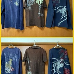 メンズ　和柄シャツ3枚セットの画像